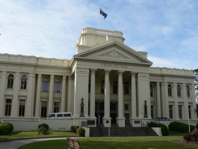 Front View Of The Town Hall